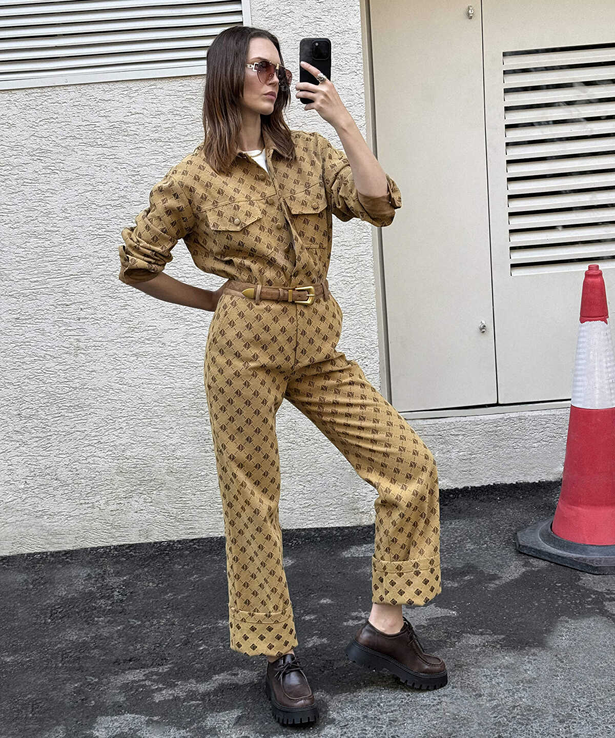 Monogram Jacquard Trousers