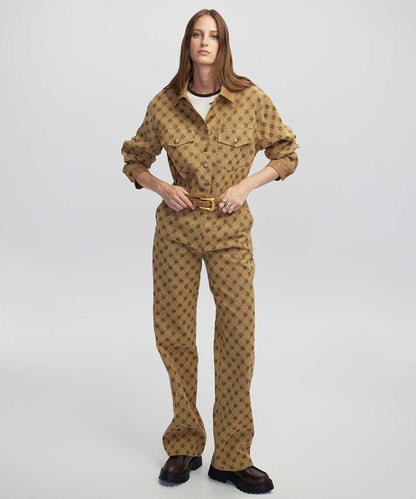 Monogram Jacquard Trousers