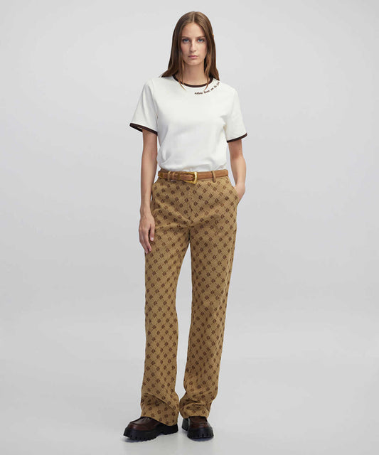 Monogram Jacquard Trousers