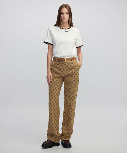 Monogram Jacquard Trousers