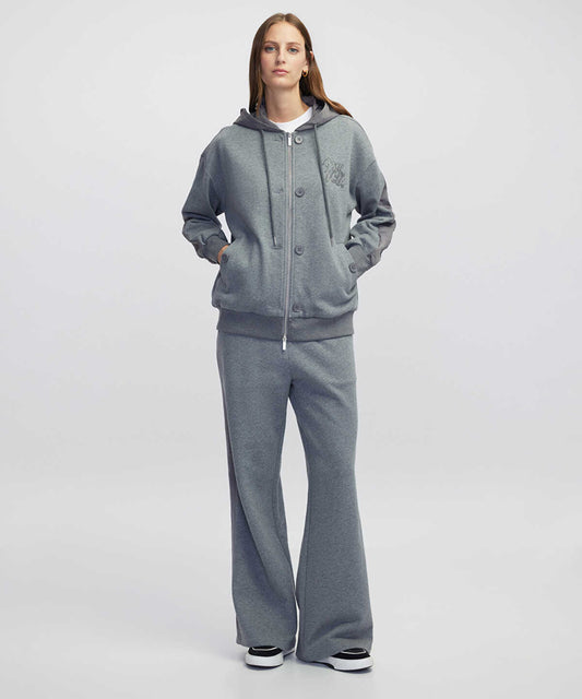 Color-Block Wide-Leg Trousers