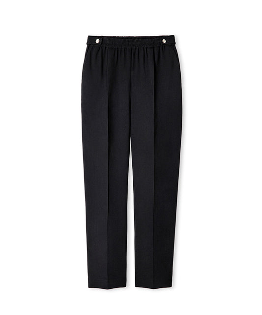 Elastic Waist Carrot Trousers