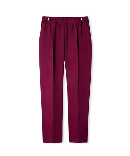 Elastic Waist Carrot Trousers