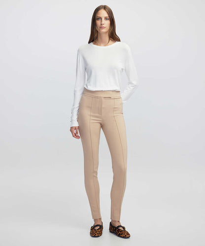 High-Rise Skinny Trousers