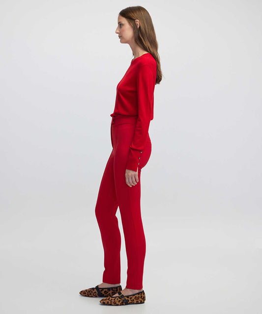High-Rise Skinny Trousers
