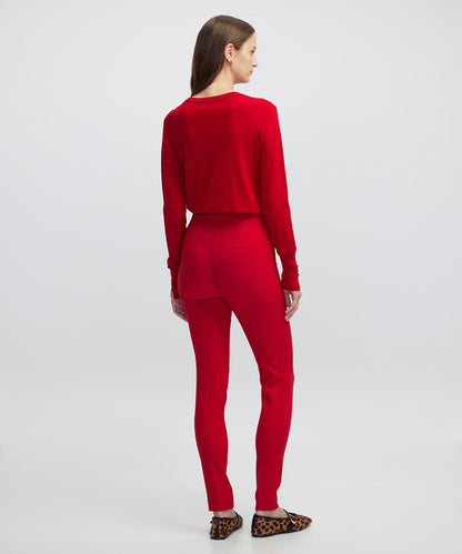 High-Rise Skinny Trousers