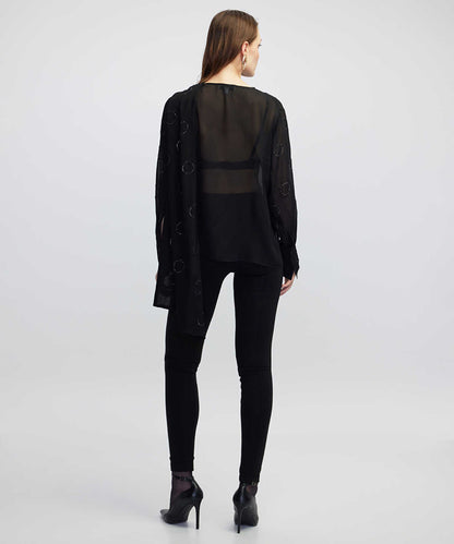 High-Waist Belted Skinny Trousers