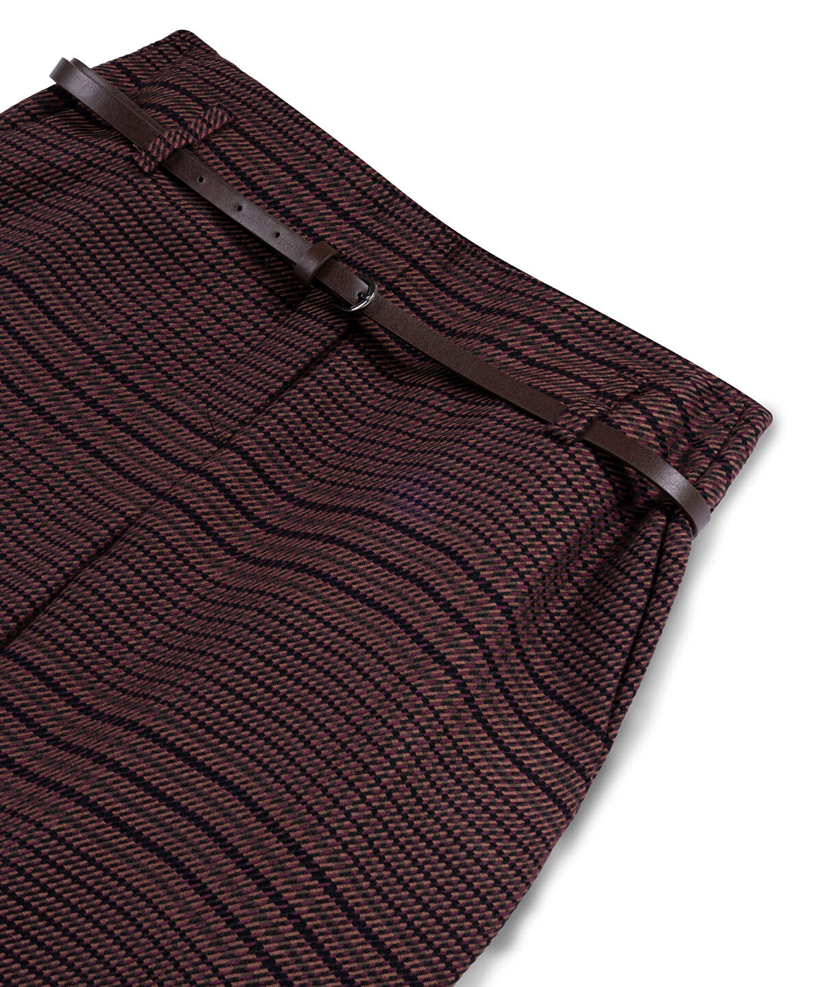 Zoomed Plaid Wide-Leg Trousers