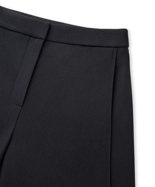 Side-Panel Wide-Leg Trousers