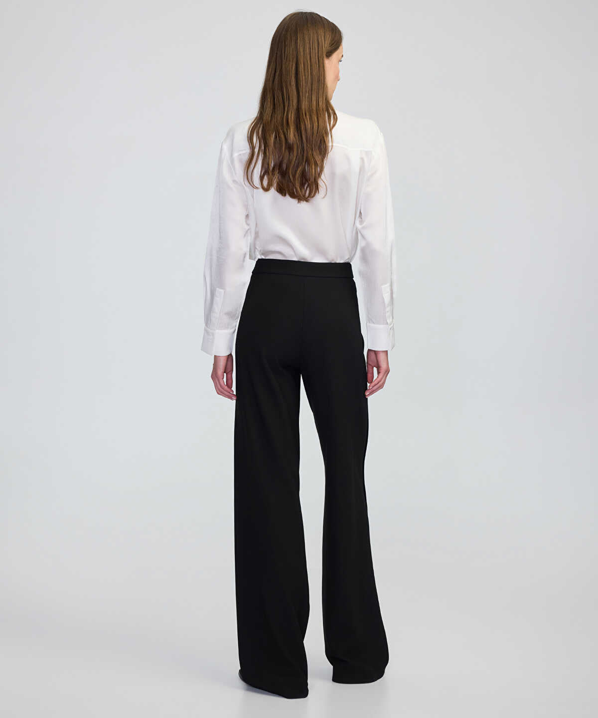 Zoomed Side-Panel Wide-Leg Trousers