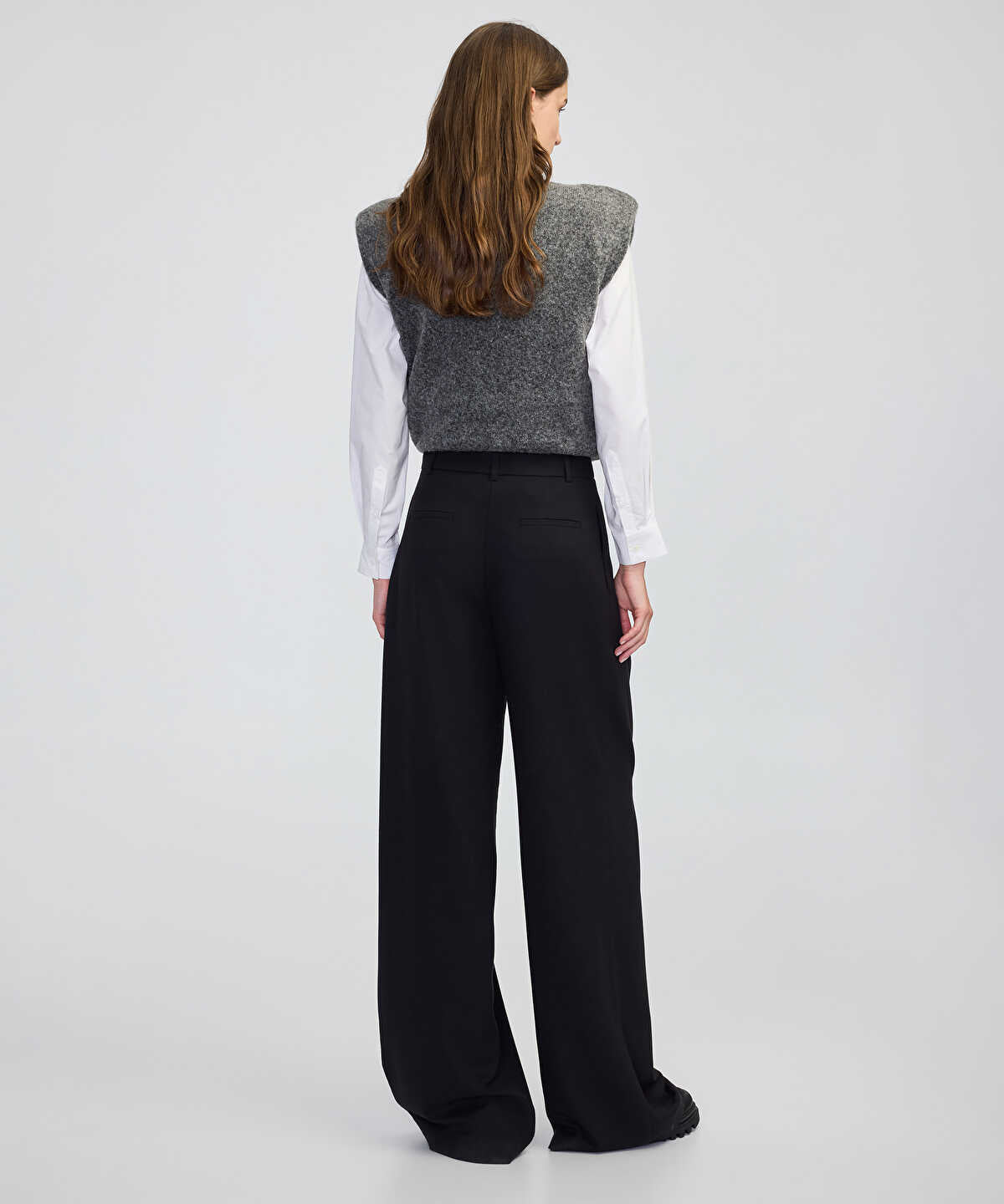 Zoomed Wide-Leg Trousers with Belt