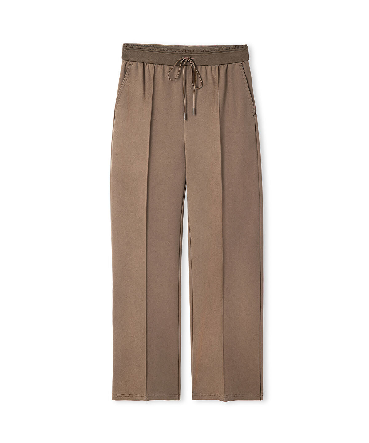 Zoomed Mixed Wide-Leg Trousers