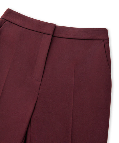 Elastic-Back Cigarette Trousers