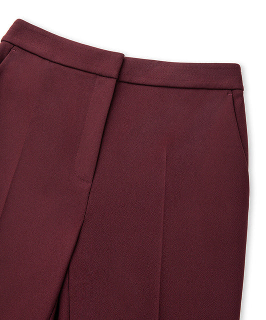 Elastic-Back Cigarette Trousers