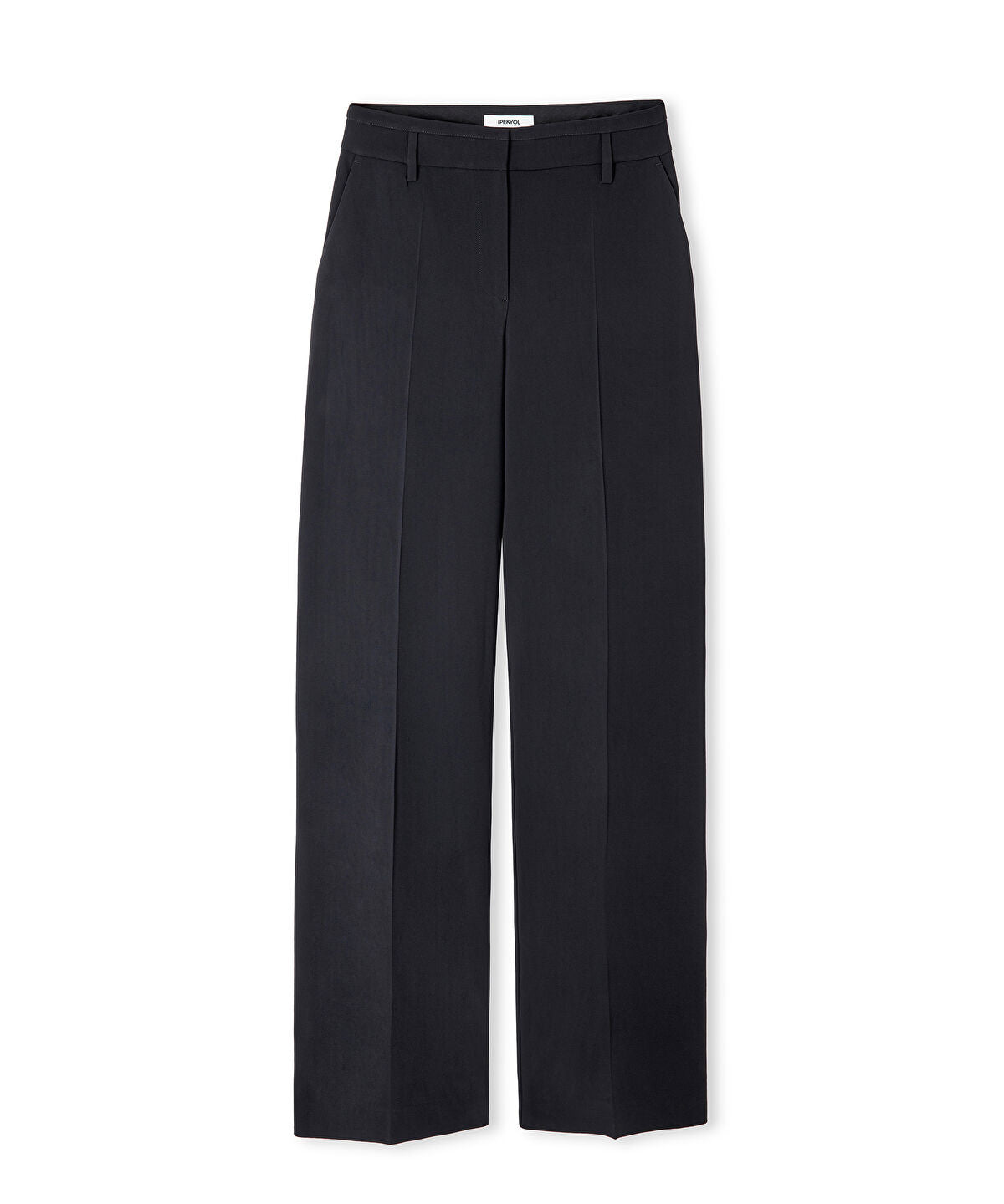 Zoomed Pressed Crease Wide-Leg Trousers