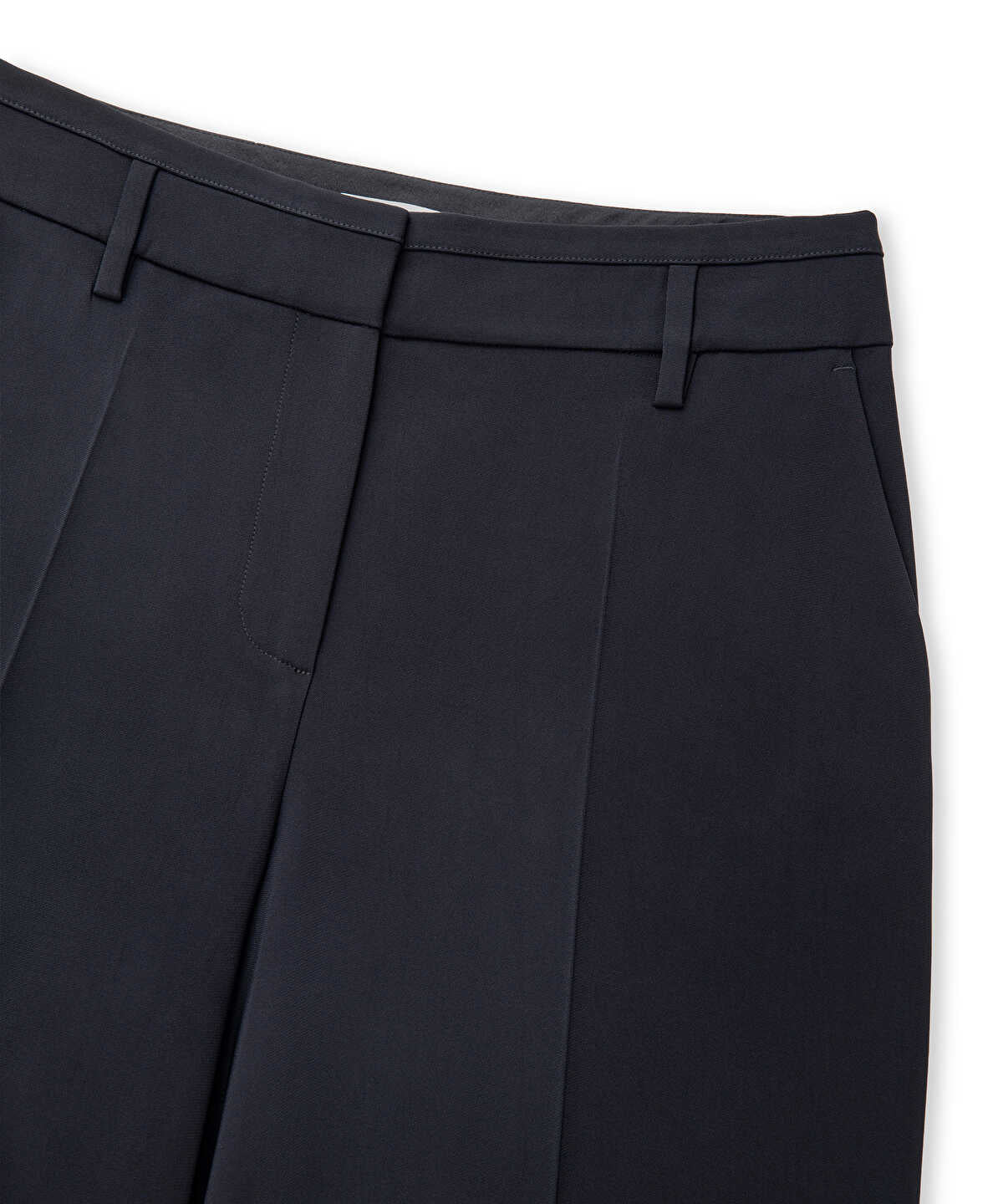 Zoomed Pressed Crease Wide-Leg Trousers