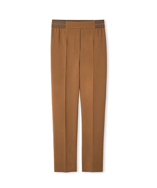 Metallic Stripe Skinny Trousers