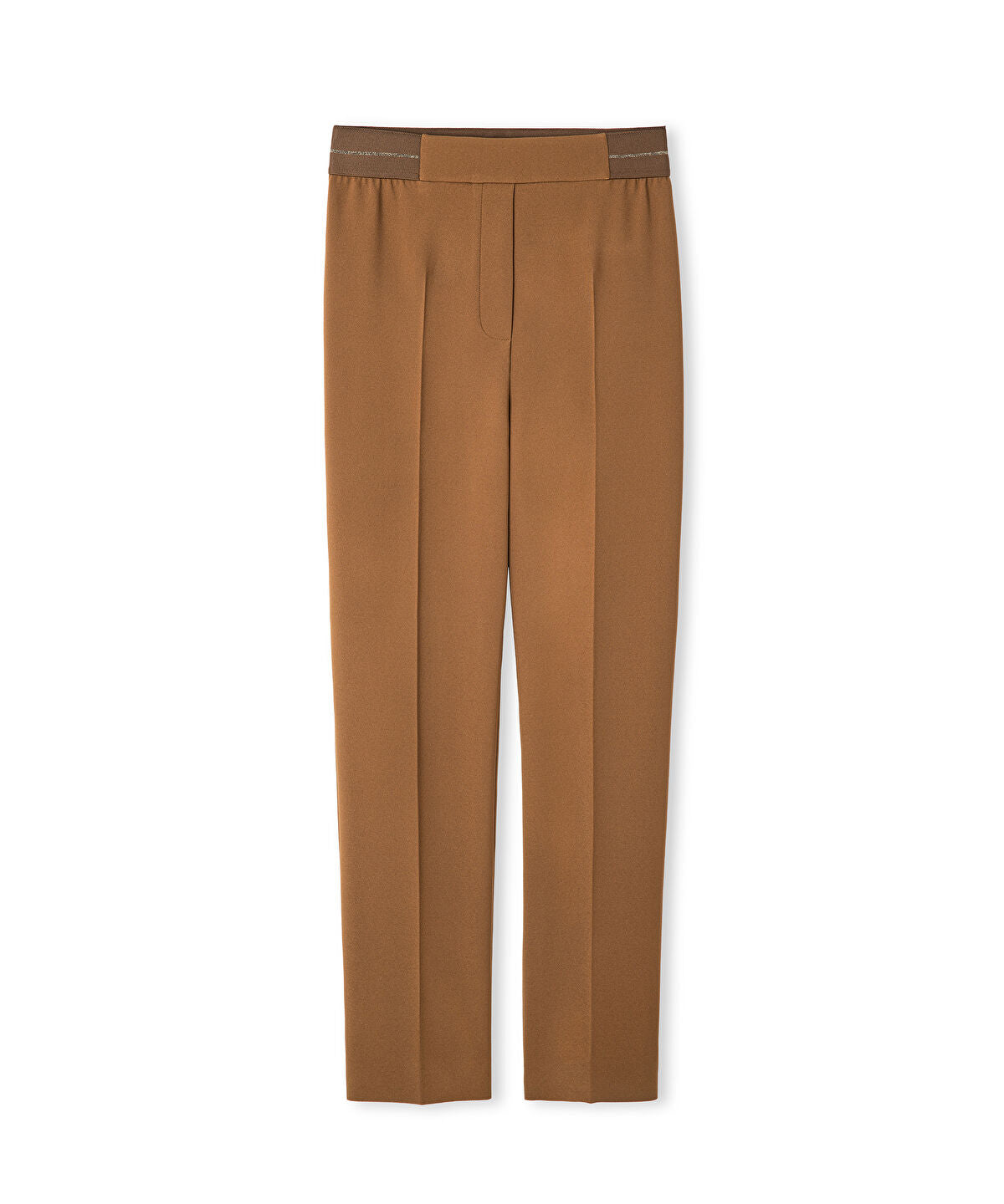 Zoomed Metallic Stripe Skinny Trousers