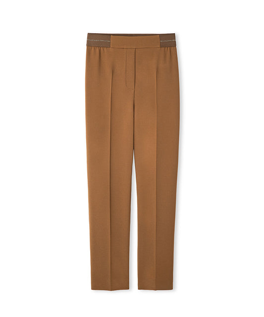 Metallic Stripe Skinny Trousers
