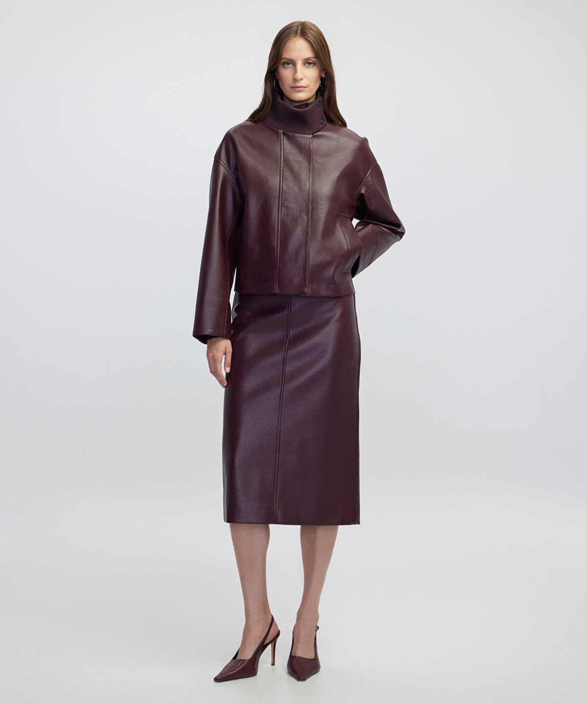 Leather-Effect Skirt
