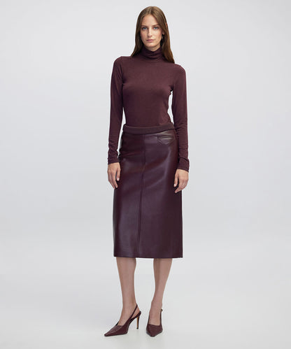 Leather-Effect Skirt