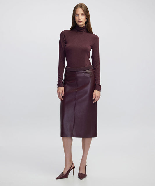 Leather-Effect Skirt