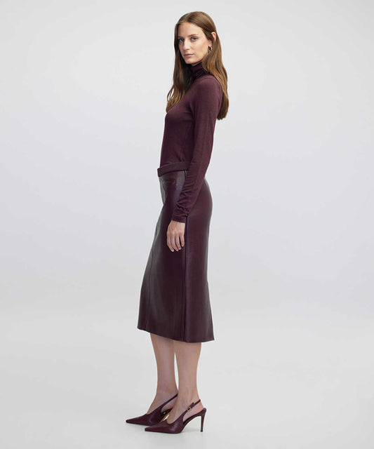 Leather-Effect Skirt