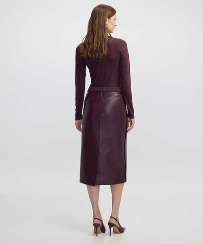 Leather-Effect Skirt