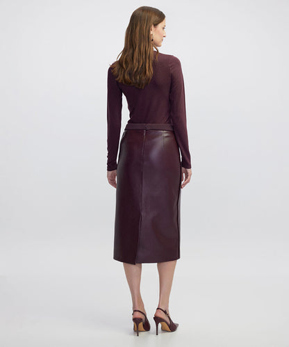 Leather-Effect Skirt