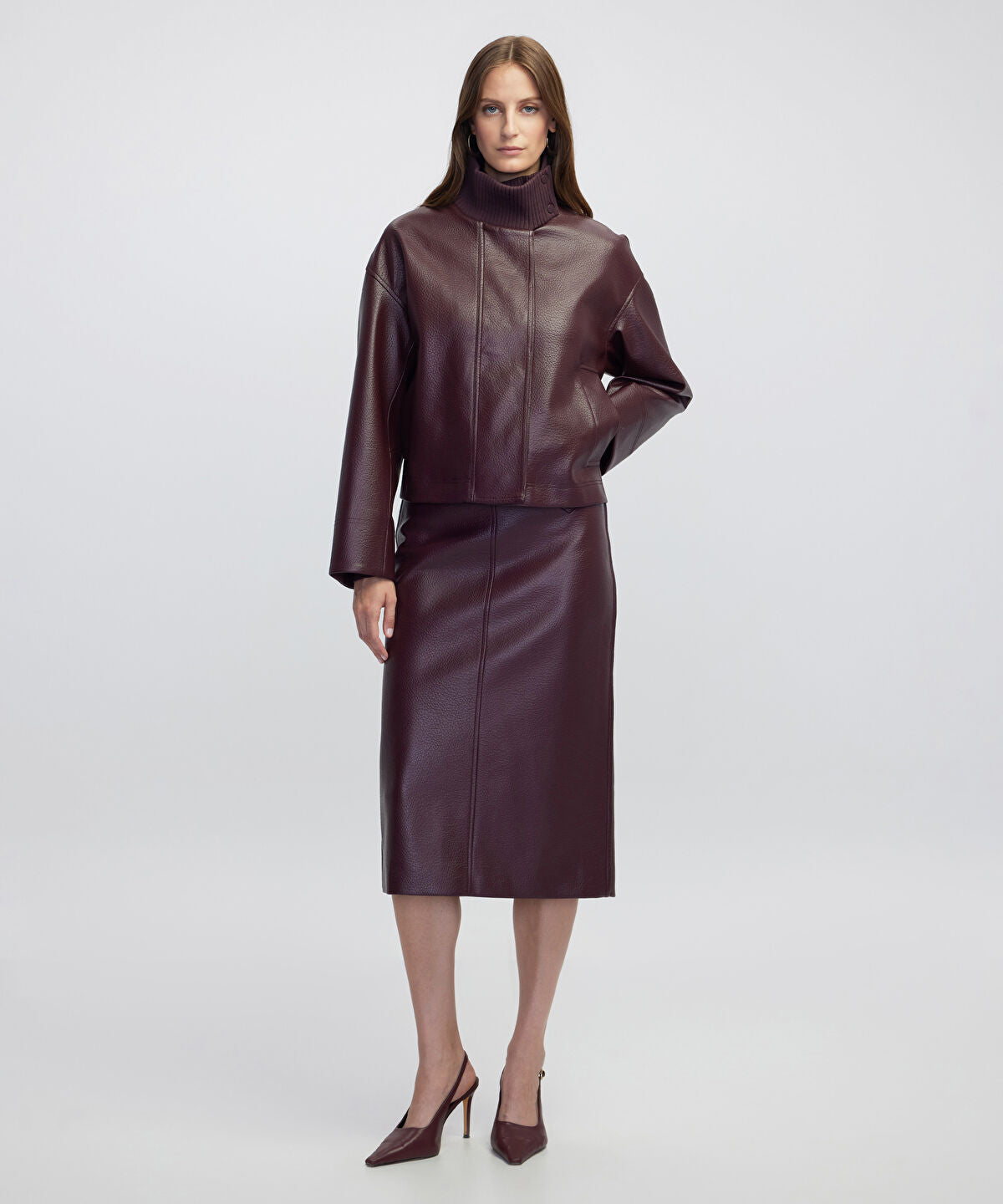 Leather-Effect Skirt