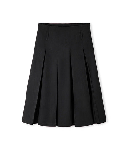 Pleated Midi Skirt