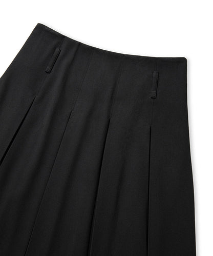 Pleated Midi Skirt
