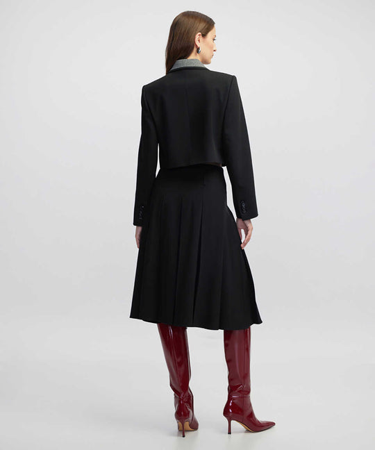 Pleated Midi Skirt