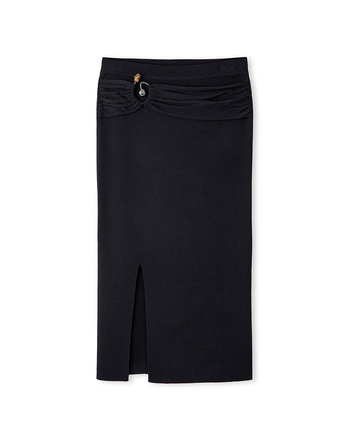 Zoomed Belted Knit Skirt 