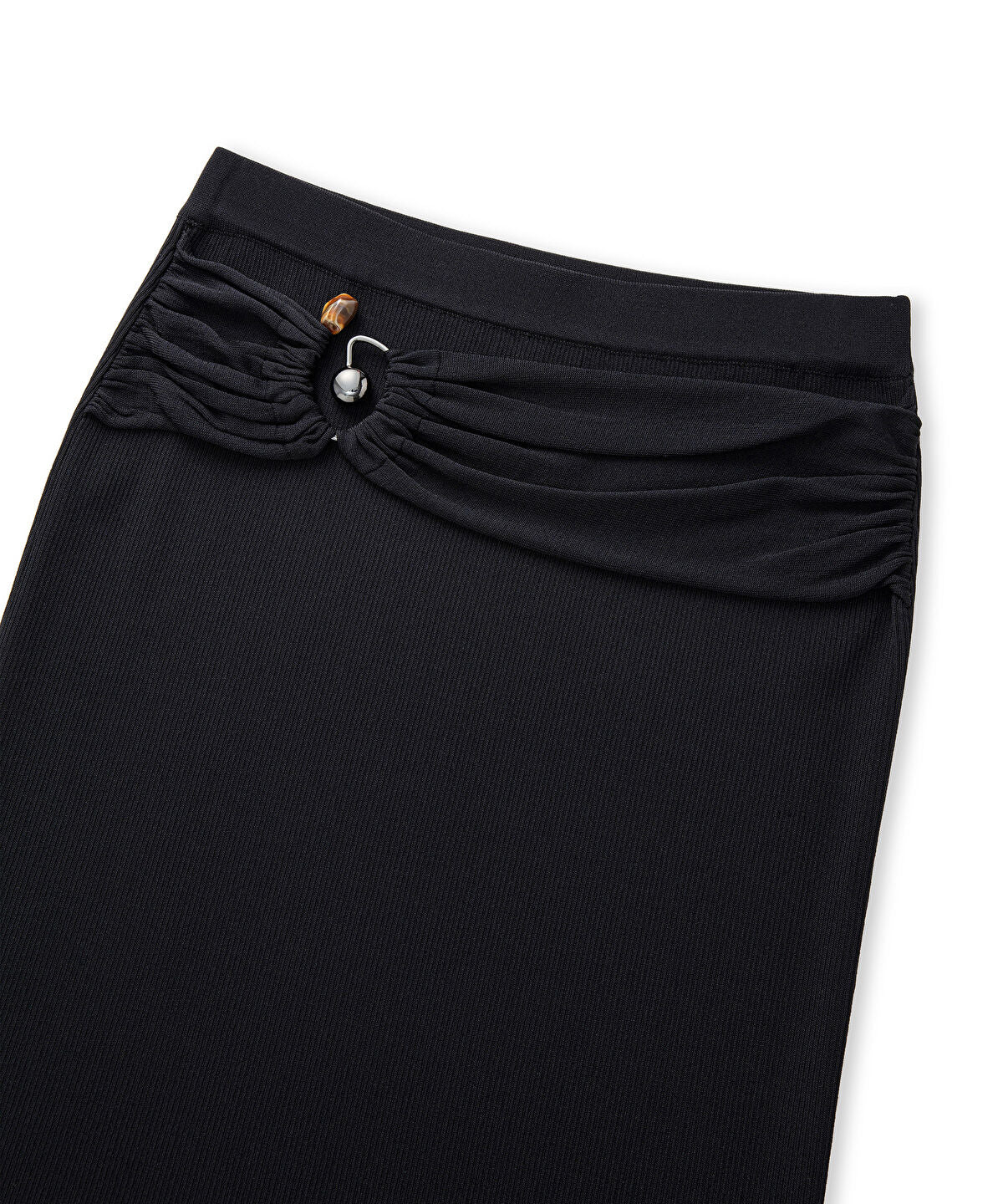 Zoomed Belted Knit Skirt 
