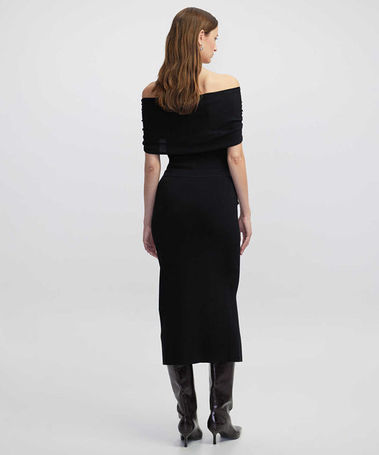 Belted Knit Skirt 