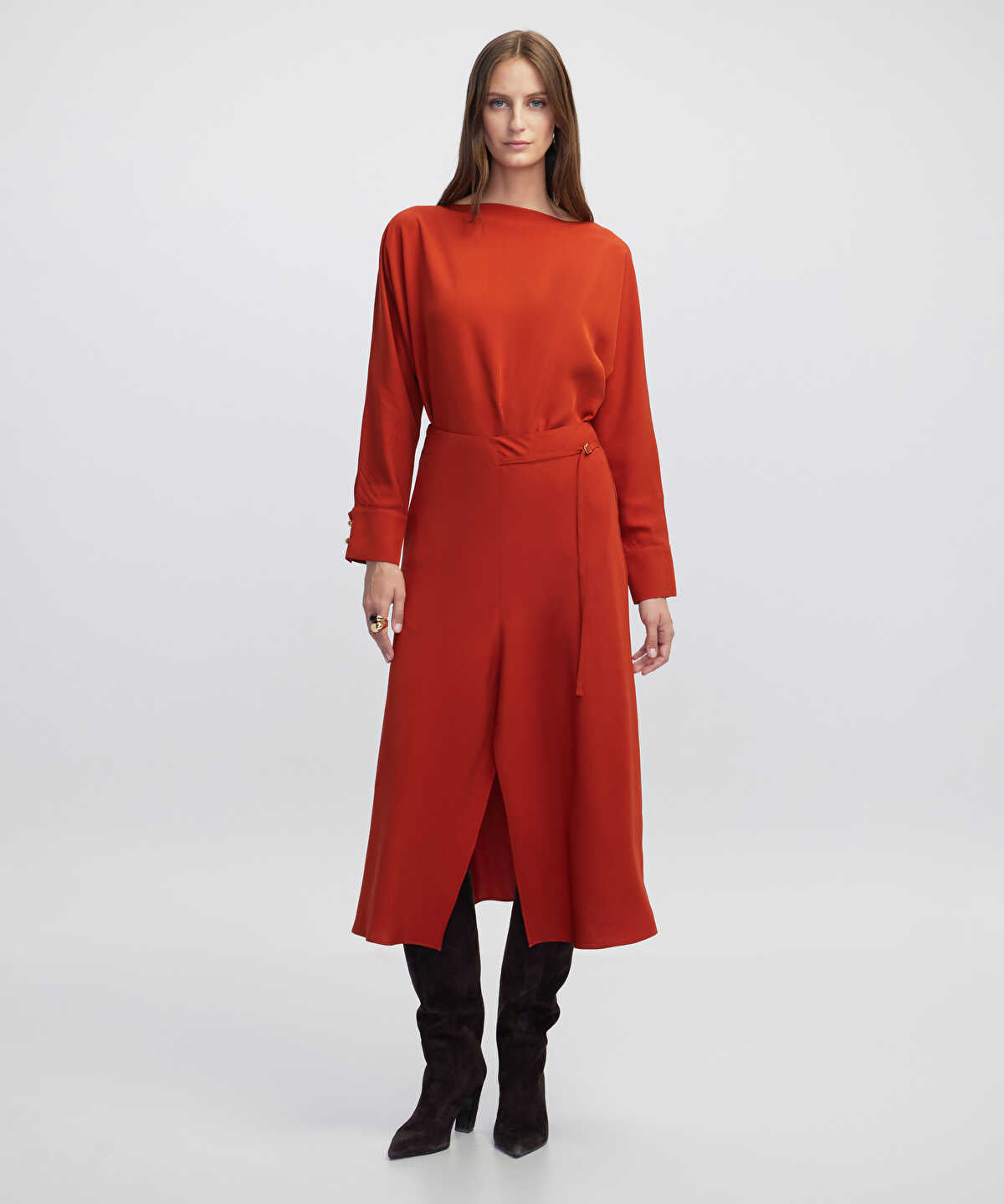 Zoomed Buckle Skirt
