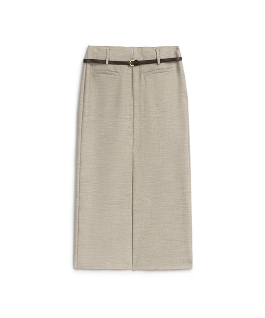 Belted Pencil Skirt