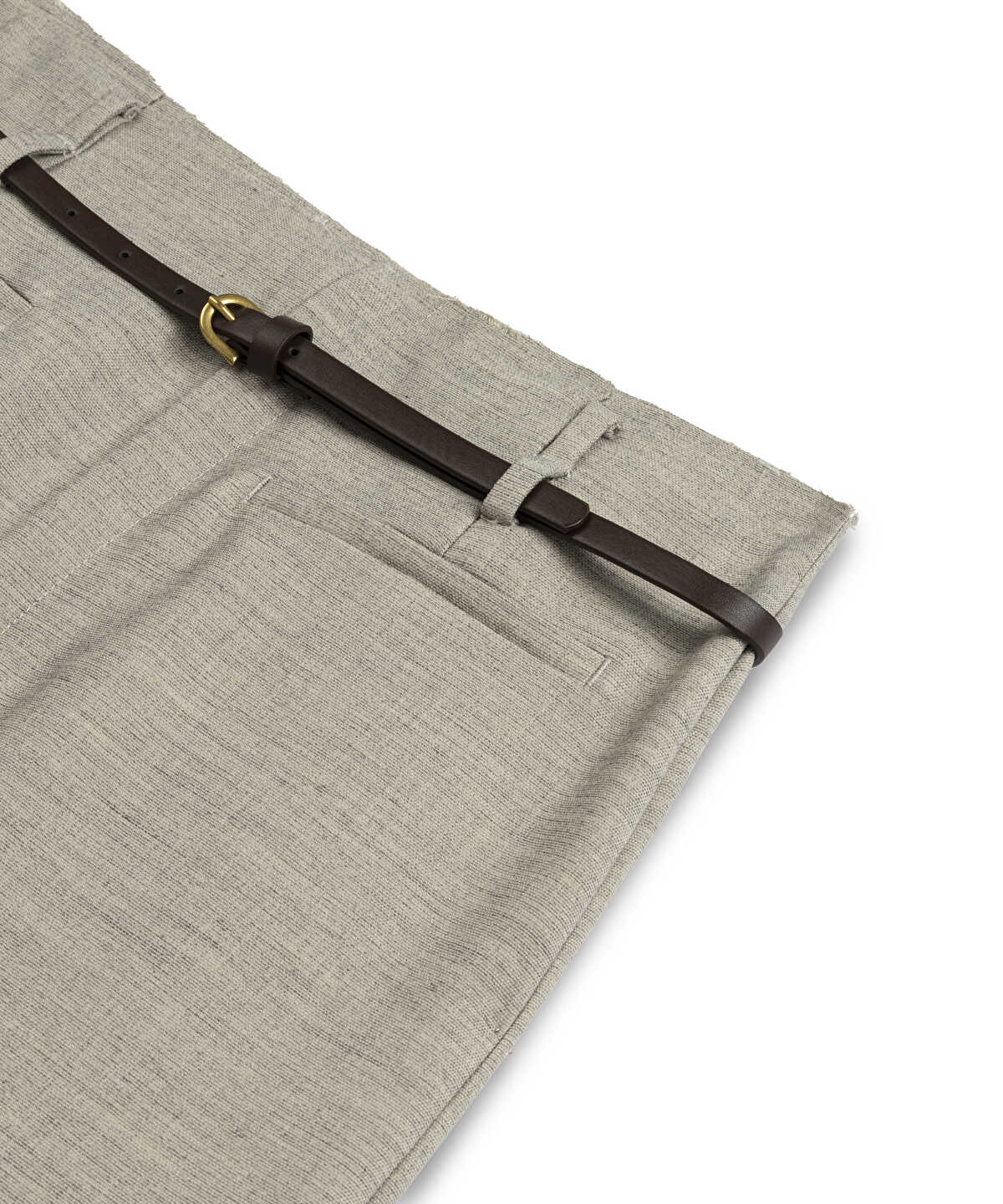 Belted Pencil Skirt