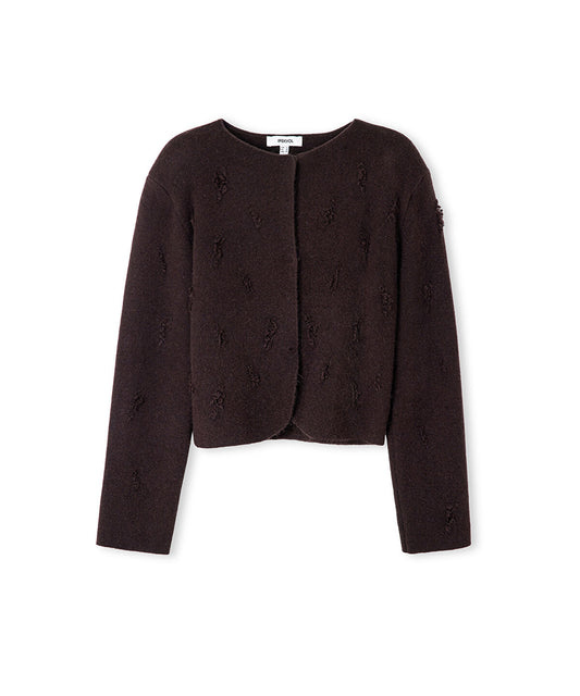 Distressed Knit Jacket