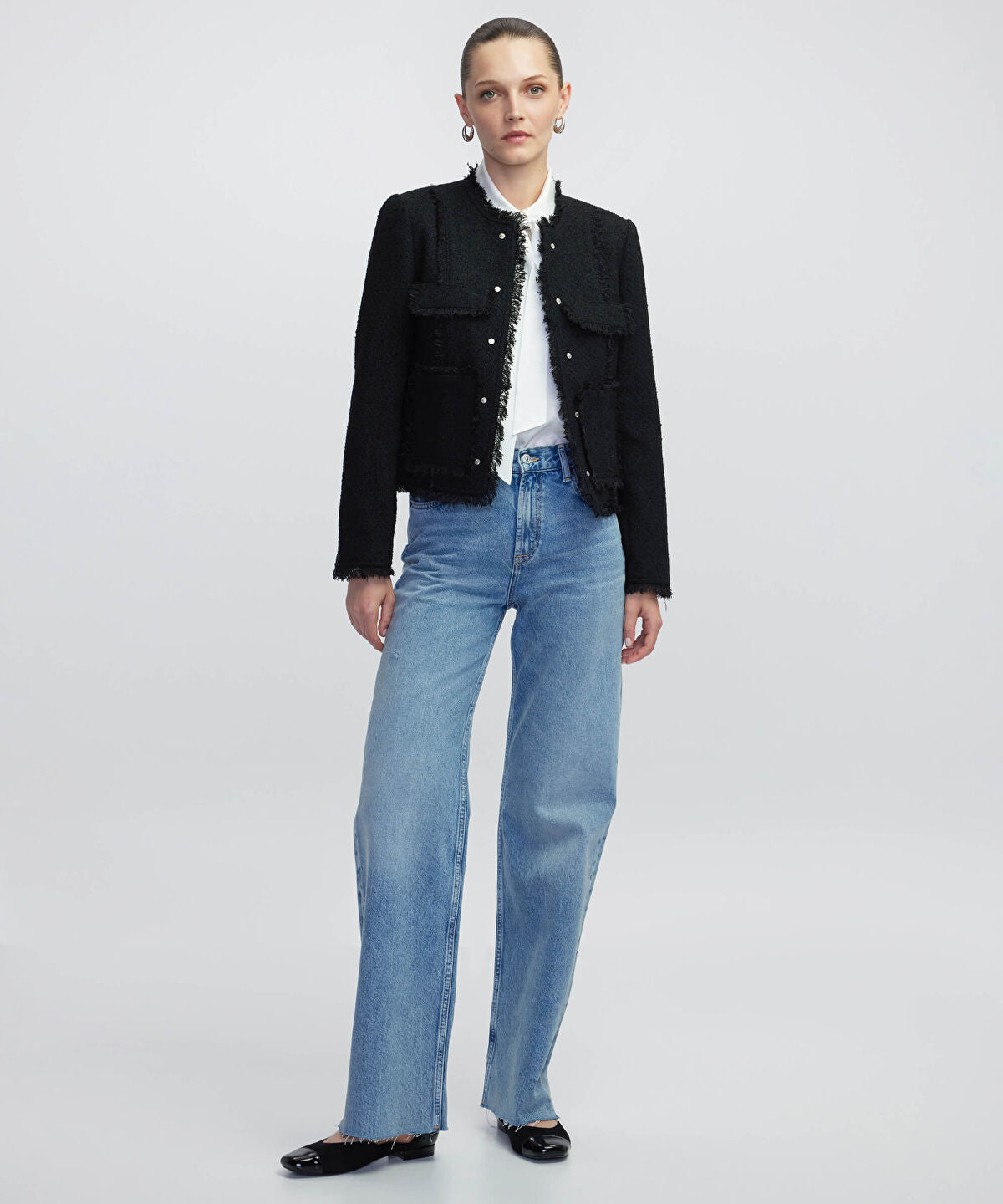 Fringe-Trim Jacket