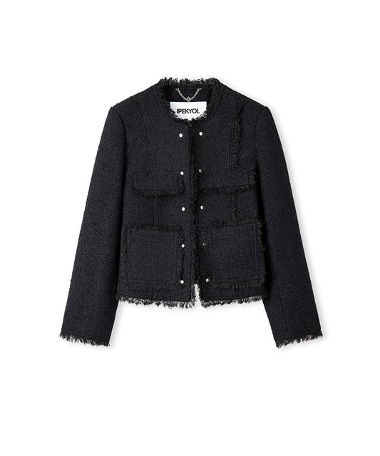 Fringe-Trim Jacket