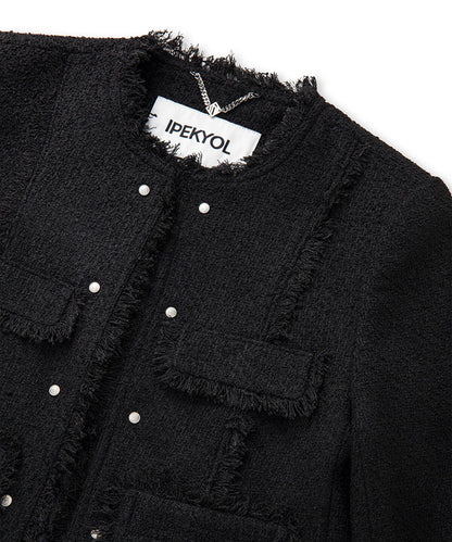 Fringe-Trim Jacket