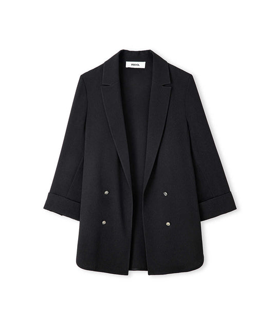 Unlined Jacket with Buttons