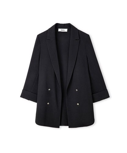 Unlined Jacket with Buttons