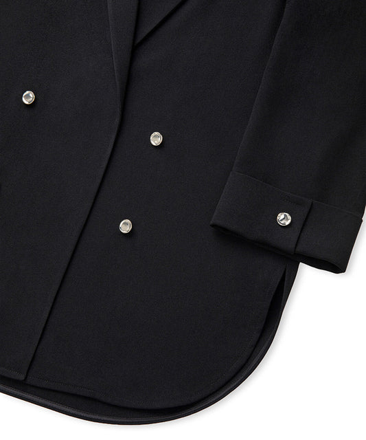 Unlined Jacket with Buttons