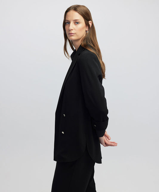 Unlined Jacket with Buttons