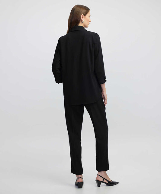 Unlined Jacket with Buttons