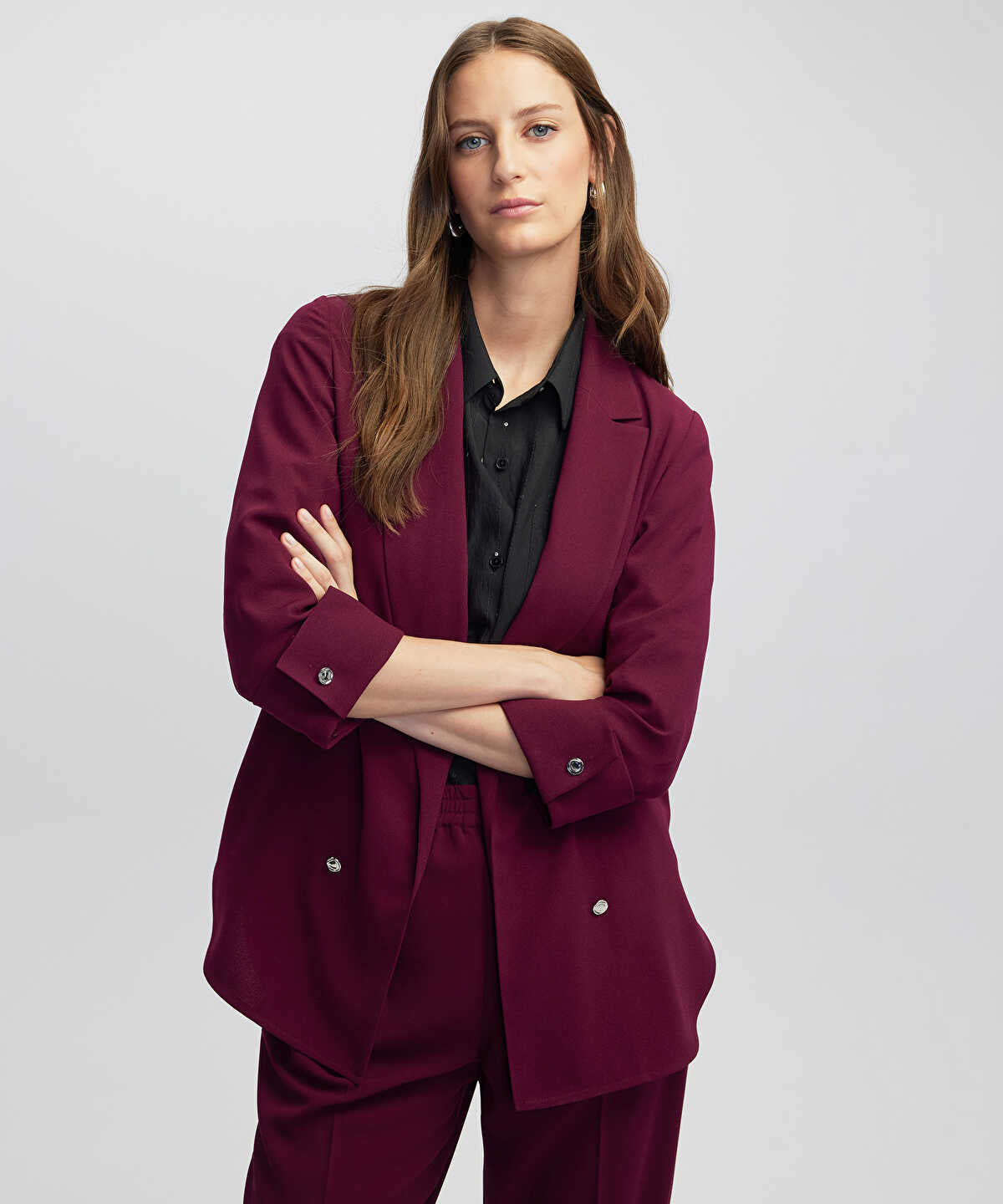 Zoomed Unlined Jacket with Buttons