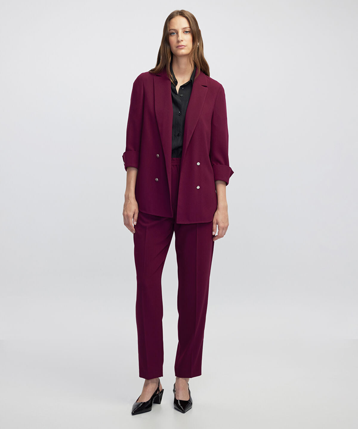 Unlined Jacket with Buttons